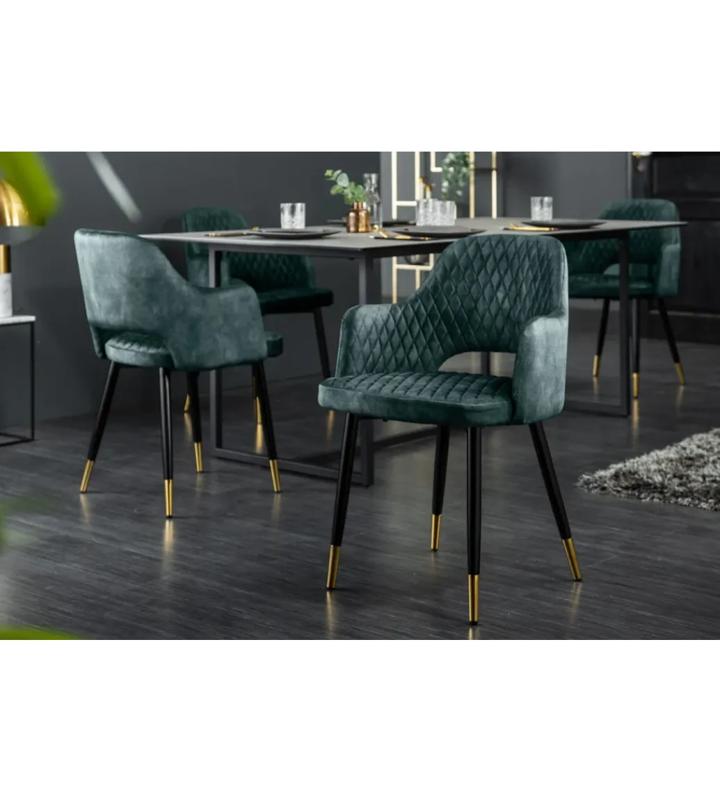 Krzesło Paris Velvet petrol*Invicta Interior Best