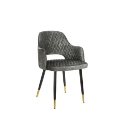 Krzesło Paris Velvet szaro zielone*Invicta Interior Best