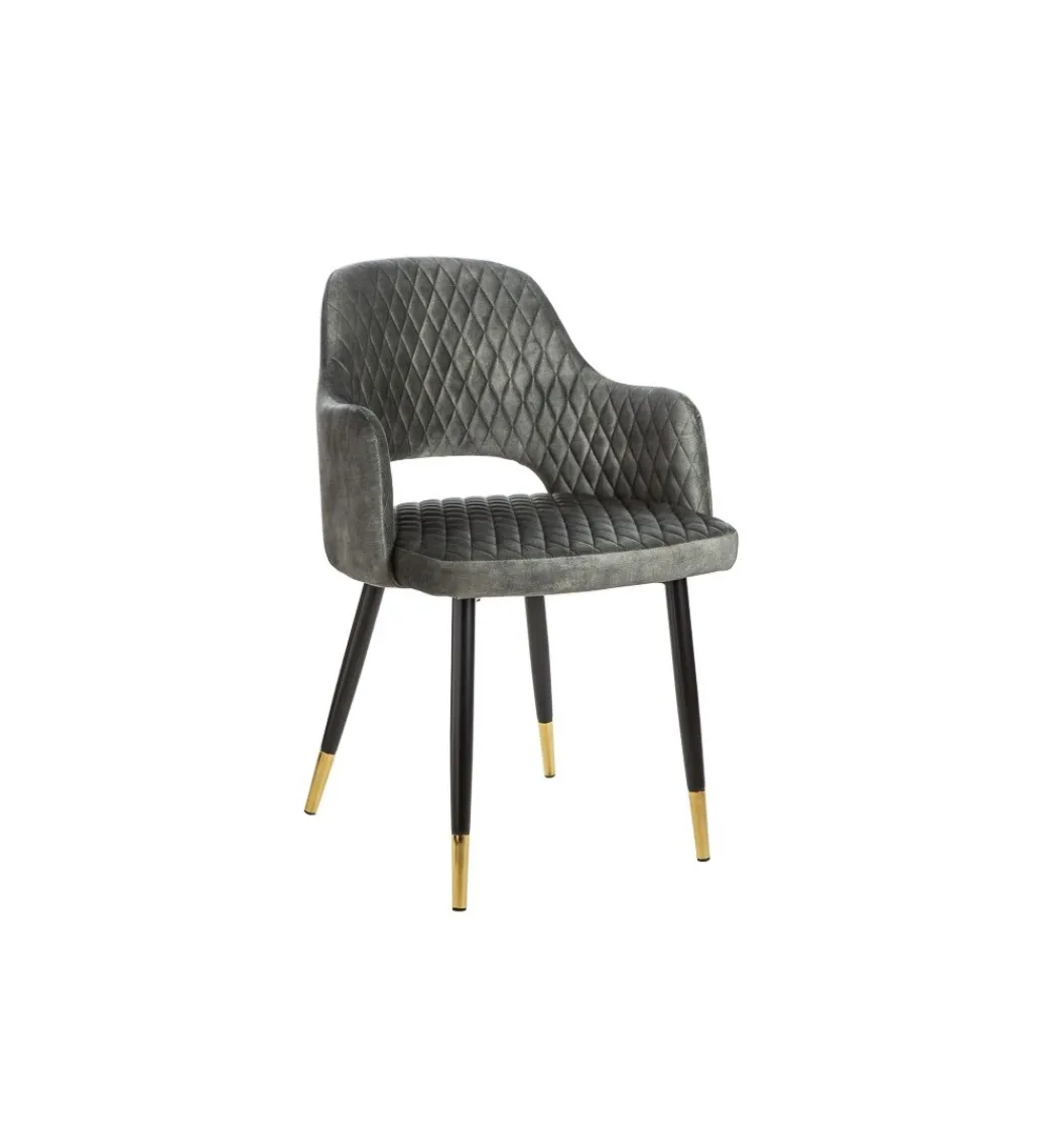 Krzesło Paris Velvet szaro zielone*Invicta Interior Best