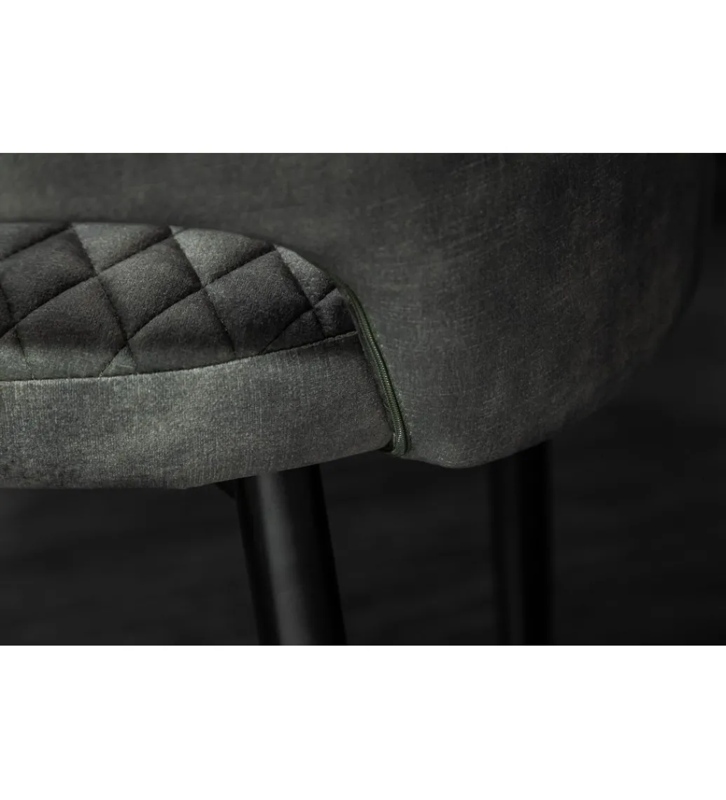 Krzesło Paris Velvet szaro zielone*Invicta Interior Best