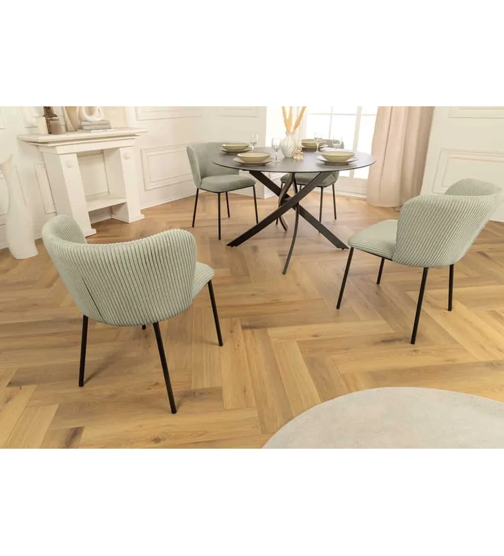 Krzesło RETO zielony*Invicta Interior Outlet