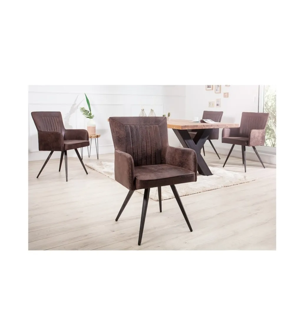 Krzesło Roadster antyczny brąz*Invicta Interior Outlet