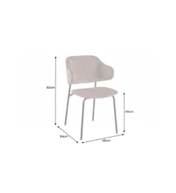 Krzesło RONSE greige*Invicta Interior New