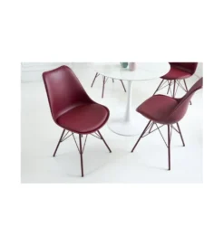 Krzesło RUFO II Scandinavia bordowe*Invicta Interior Online