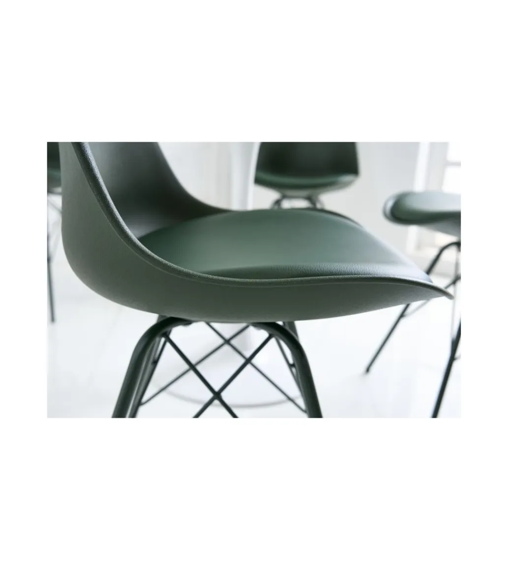 Krzesło RUFO II Scandinavia ciemnozielone*Invicta Interior New