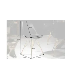 Krzesło RUFO II Scandinavia czarne*Invicta Interior Sale