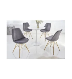 Krzesło RUFO Scandinavia ciemnoszare*Invicta Interior Best
