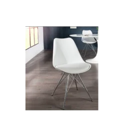 Krzesło Rufo Scandinavia Retro białe*Invicta Interior Online