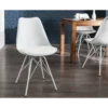 Krzesło Rufo Scandinavia Retro Białe*Invicta Interior