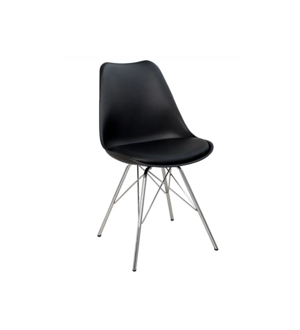 Krzesło Rufo Scandinavia Retro czarne*Invicta Interior Outlet