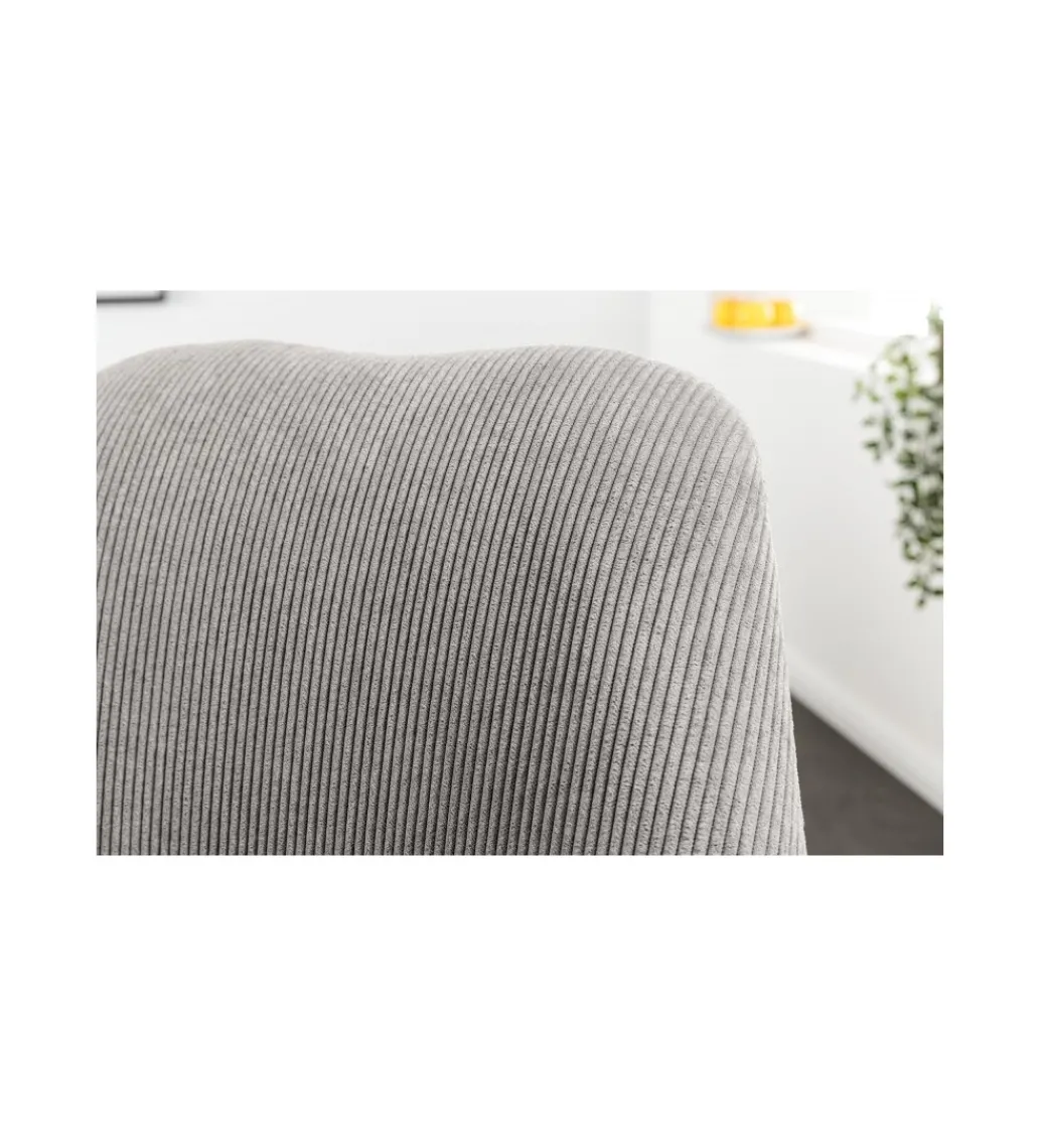 Krzesło RUFO sztruks szare*Invicta Interior Discount