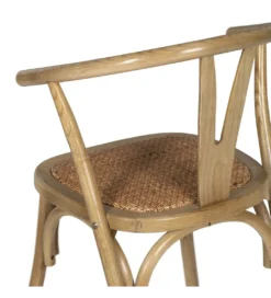 Krzesło SERUN brązowe ratan drewno buk*Zona-Design Best