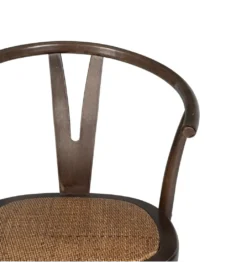 Krzesło SERUN czekoladowe ratan drewno buk*Zona-Design Online