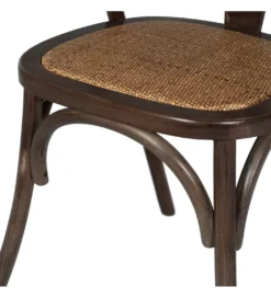 Krzesło SERUN czekoladowe ratan drewno buk*Zona-Design Online