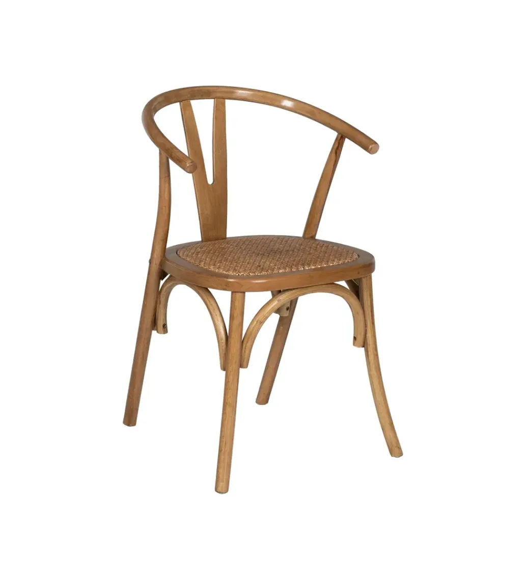 Krzesło SERUN miodowy brąz ratan drewno buk*Zona-Design New