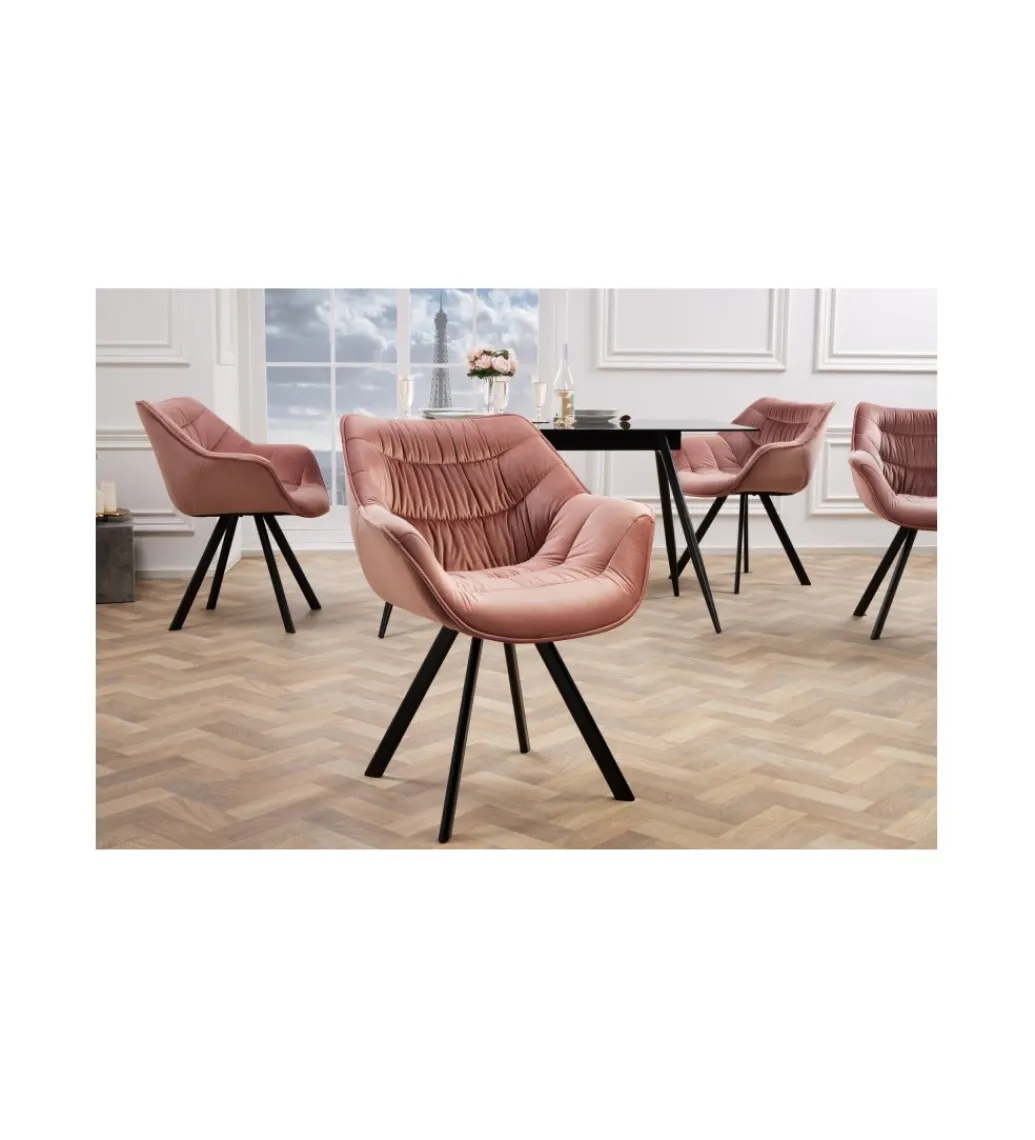 Krzesło The Dutch Comfort pudrowy róż*Invicta Interior Clearance
