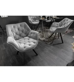 Krzesło The Dutch Comfort szare*Invicta Interior Discount