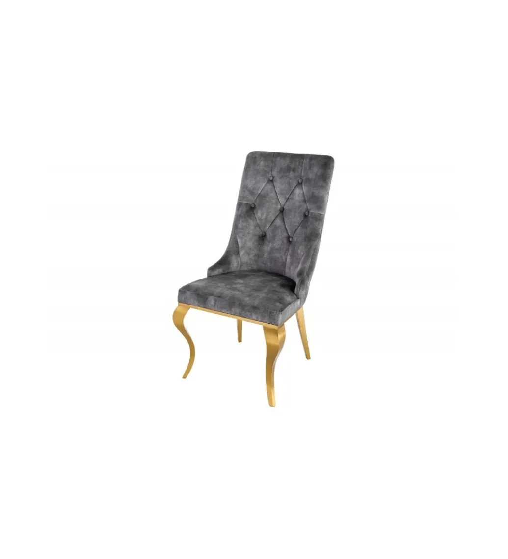 Krzesło TRENTINO LEW Modern Barock szare*Invicta Interior Hot