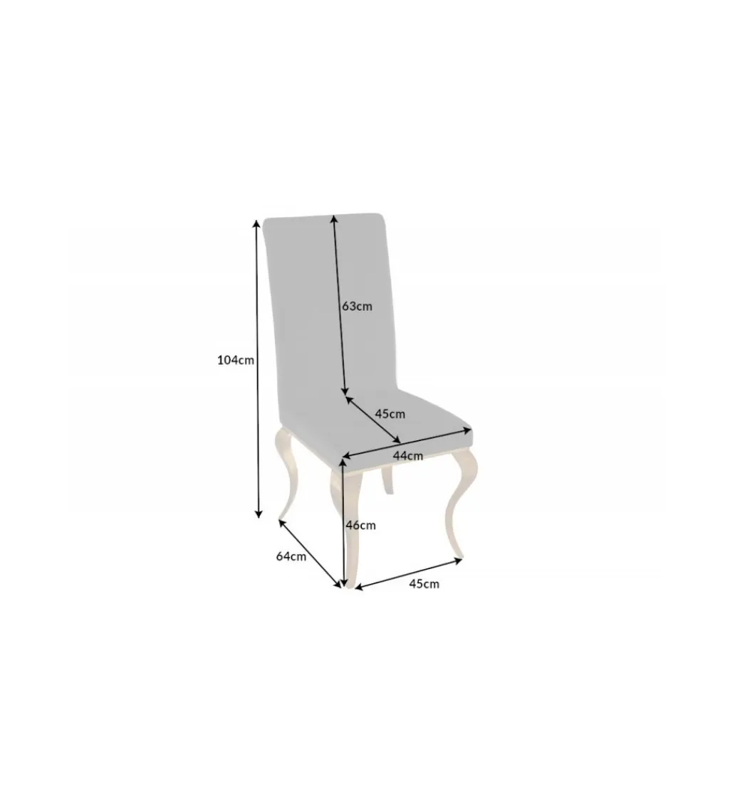 Krzesło TRENTINO Modern Barock czarne*Invicta Interior Best