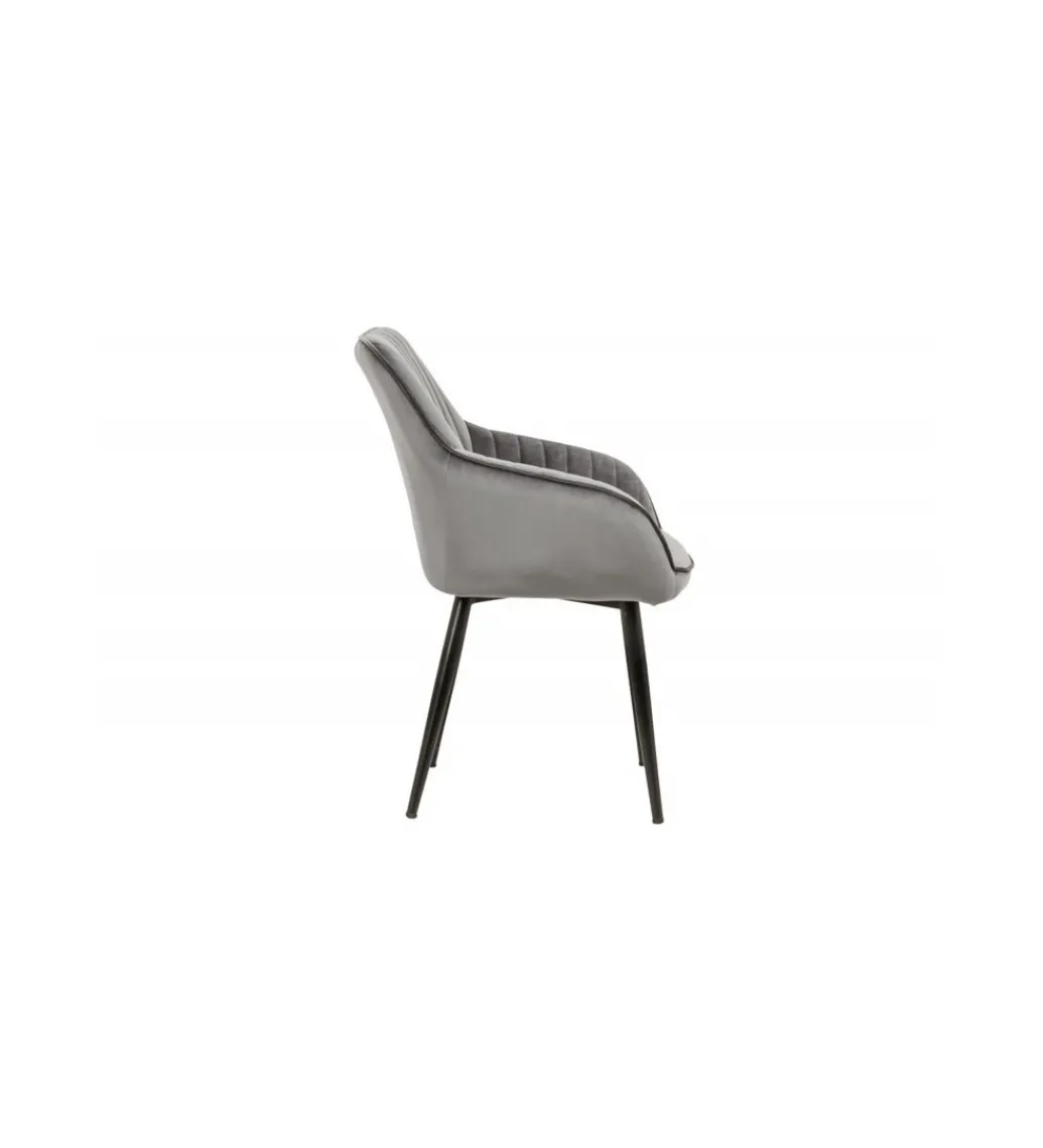 Krzesło Turin Srebrno Szare*Invicta Interior Discount
