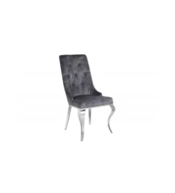 Krzesło VIENNA Modern Barock Gloria z kołatką szare*Invicta Interior Best