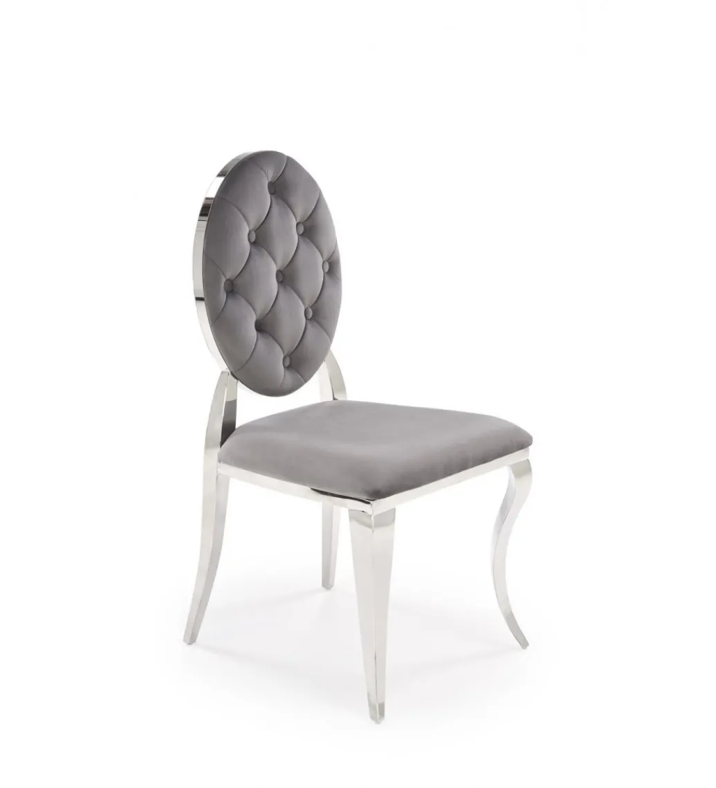 Krzesło VIENNA Reginald Modern Barock szare*Halmar Clearance