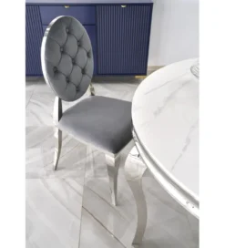 Krzesło VIENNA Reginald Modern Barock szare*Halmar Clearance