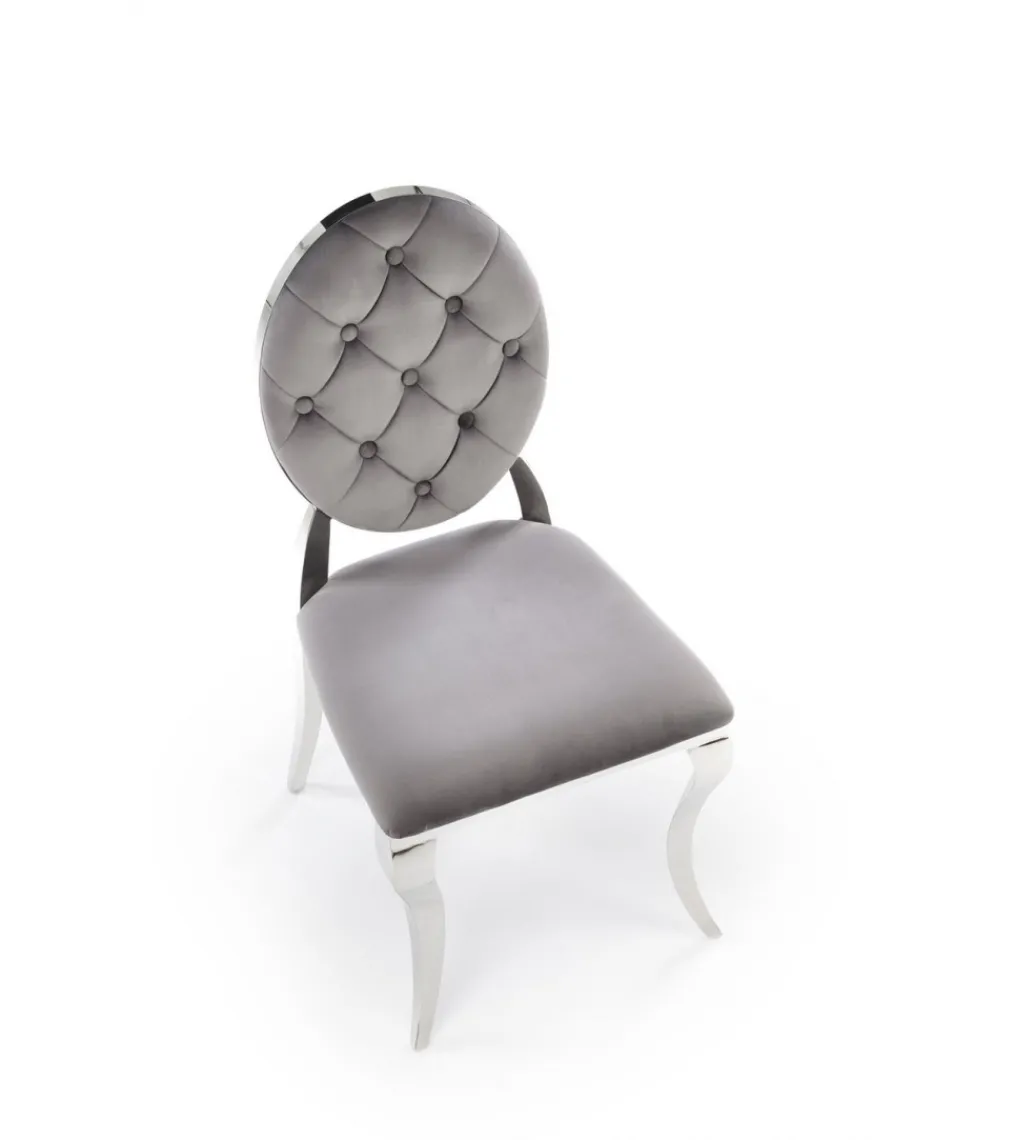 Krzesło VIENNA Reginald Modern Barock szare*Halmar Clearance