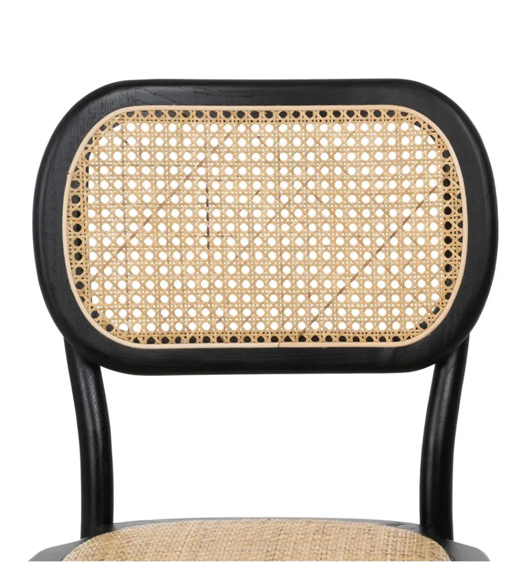 Krzesło YUMO z drewna wiązowego czarne*Zona-Design