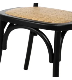 Krzesło YUMO z drewna wiązowego czarne*Zona-Design
