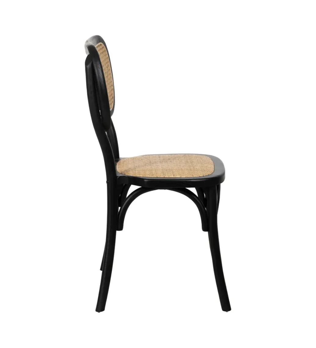 Krzesło YUMO z drewna wiązowego czarne*Zona-Design