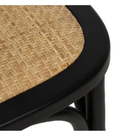 Krzesło YUMO z drewna wiązowego czarne*Zona-Design