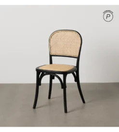 Krzesło YURO z drewna wiązowego czarne*Zona-Design