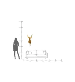 Lampa ścienna ANIMAL GOAT 45 x 74 cm złota*KDesign Clearance