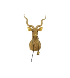 Lampa ścienna ANIMAL GOAT 45 x 74 cm złota*KDesign Clearance