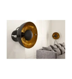Lampa ścienna Studio czarno złota*Invicta Interior Online