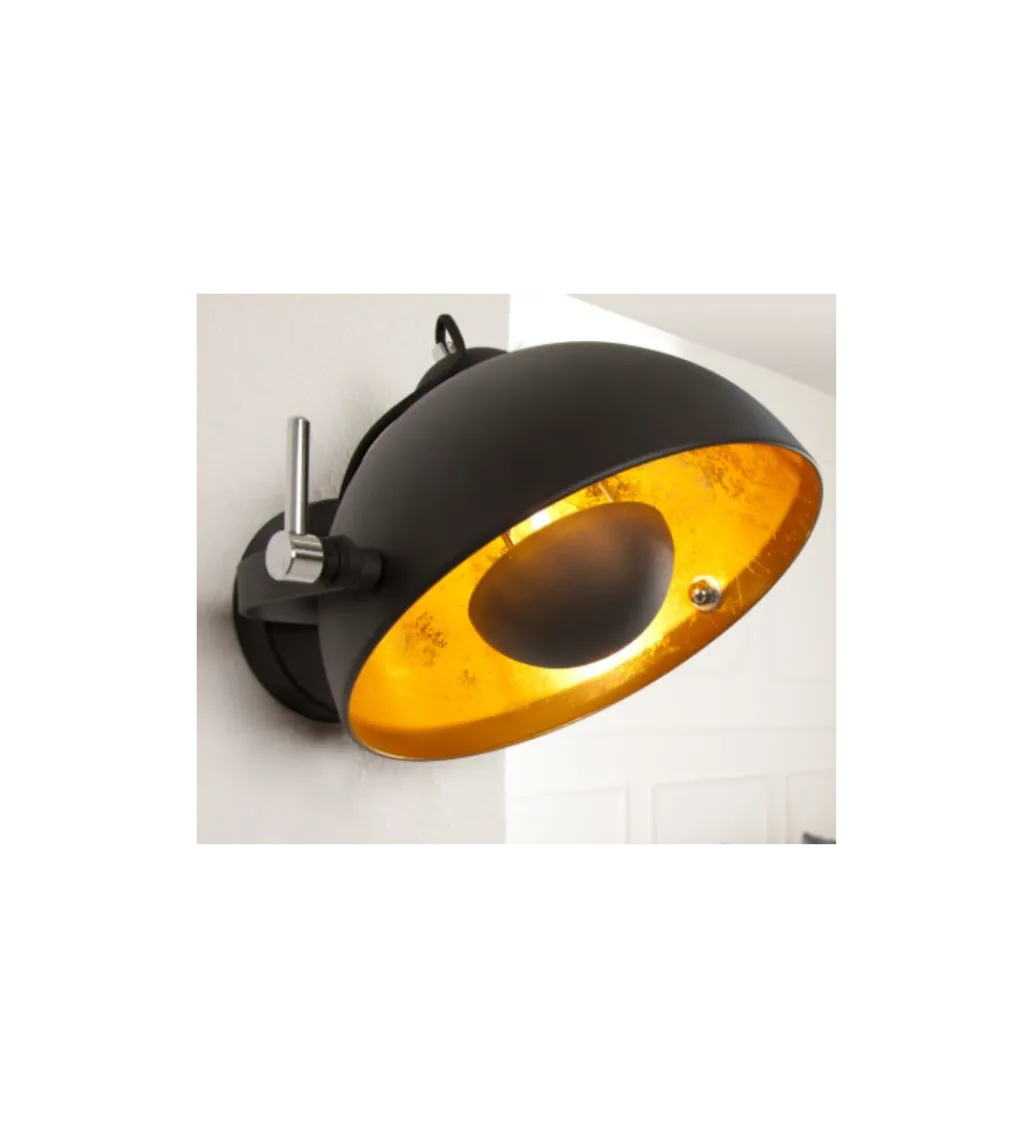 Lampa ścienna Studio czarno złota*Invicta Interior Online