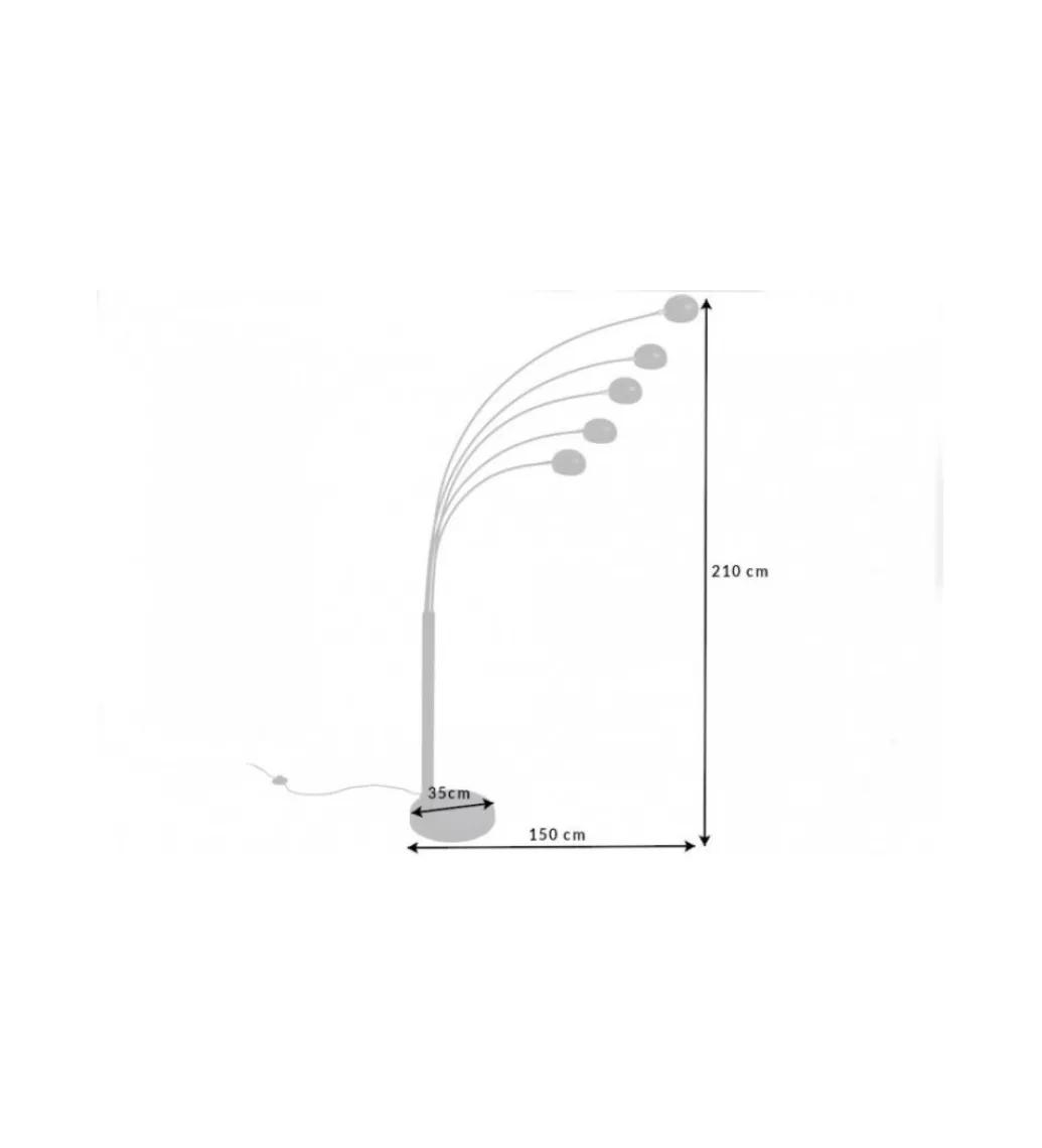 Lampa Five Lights czarno złota*Invicta Interior Online