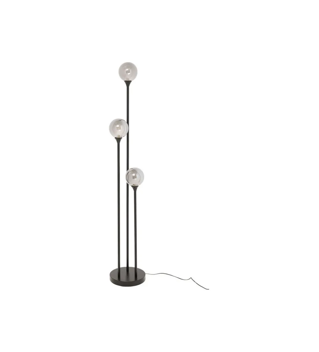 Lampa podłogowa AL CAPONE TRE 175 cm czarne*KDesign