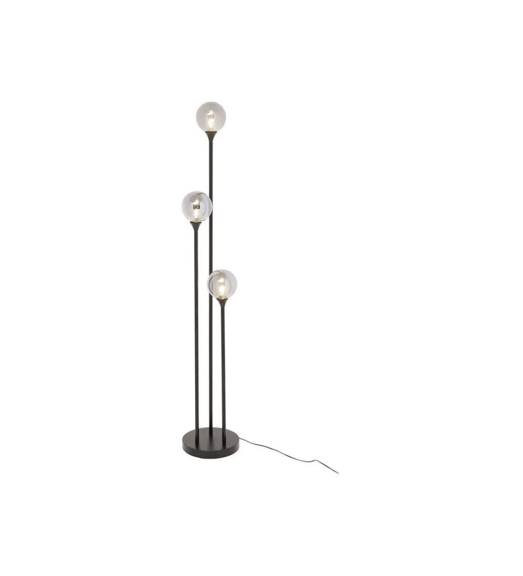 Lampa podłogowa AL CAPONE TRE 175 cm czarne*KDesign