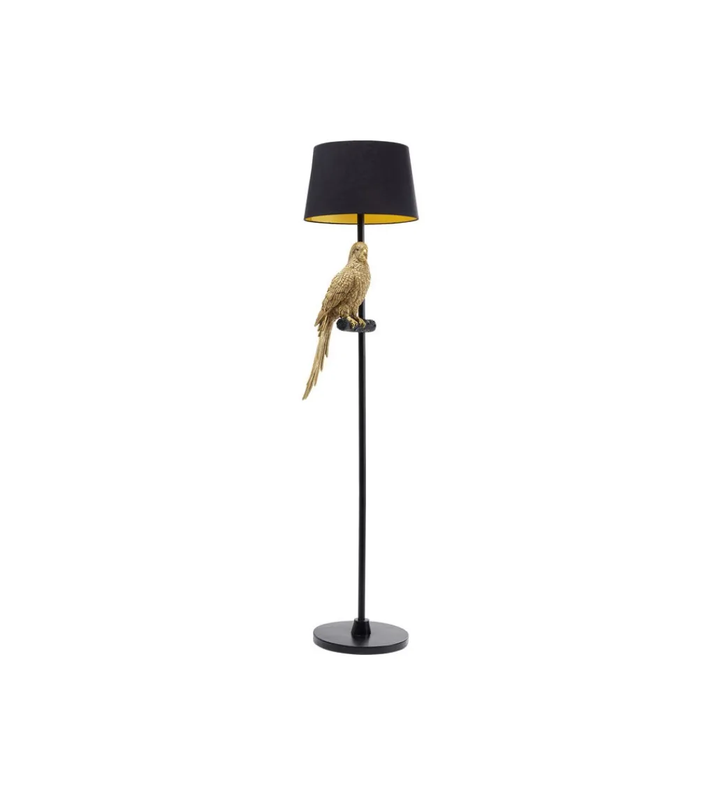 Lampa podłogowa ANIMAL PARROT 176 cm złota*KDesign Best