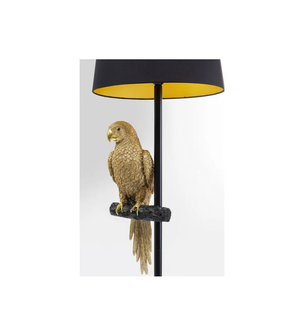 Lampa podłogowa ANIMAL PARROT 176 cm złota*KDesign Best