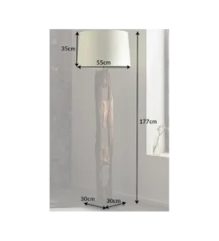 Lampa Podłogowa BARRACUDA 177 cm biała*Invicta Interior Outlet