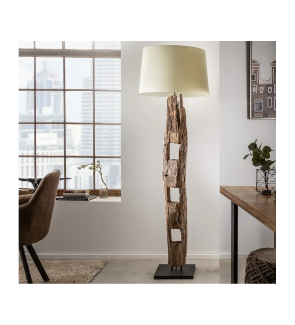 Lampa Podłogowa BARRACUDA 177 cm biała*Invicta Interior Outlet