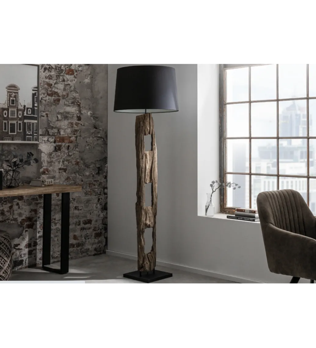 Lampa podłogowa BARRACUDA 177 cm czarna*Invicta Interior New
