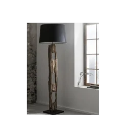 Lampa podłogowa BARRACUDA 177 cm czarna*Invicta Interior New