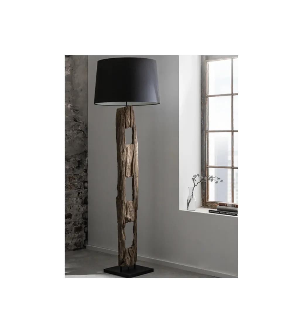 Lampa podłogowa BARRACUDA 177 cm czarna*Invicta Interior New