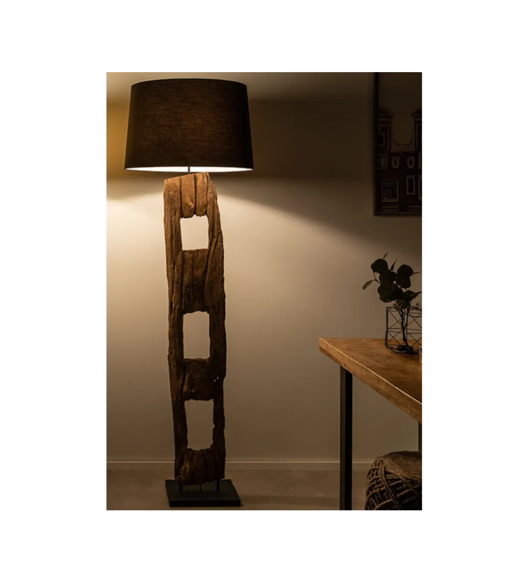 Lampa podłogowa BARRACUDA 177 cm czarna*Invicta Interior New