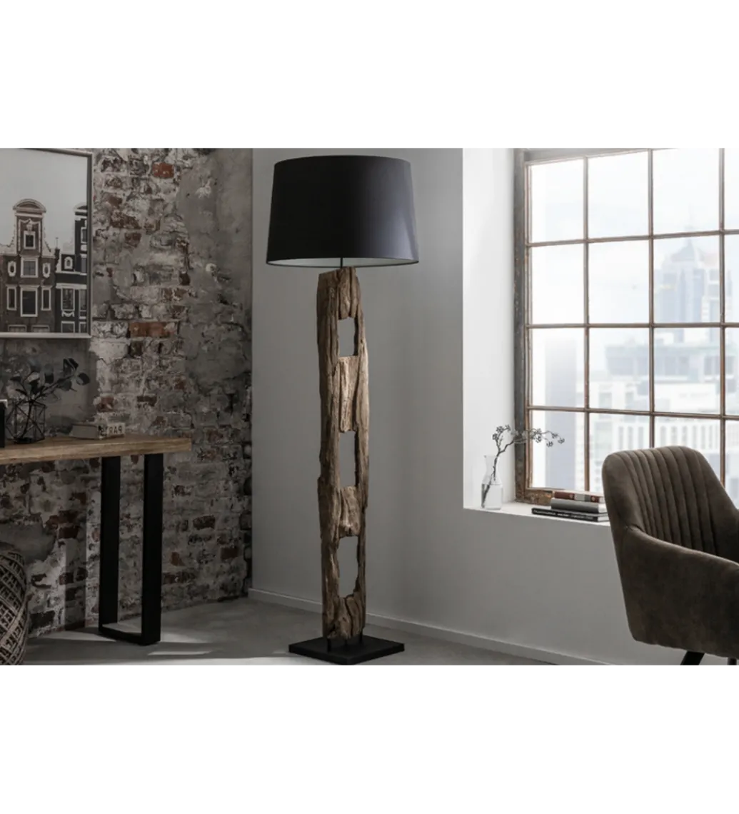 Lampa podłogowa BARRACUDA 177 cm czarna*Invicta Interior New