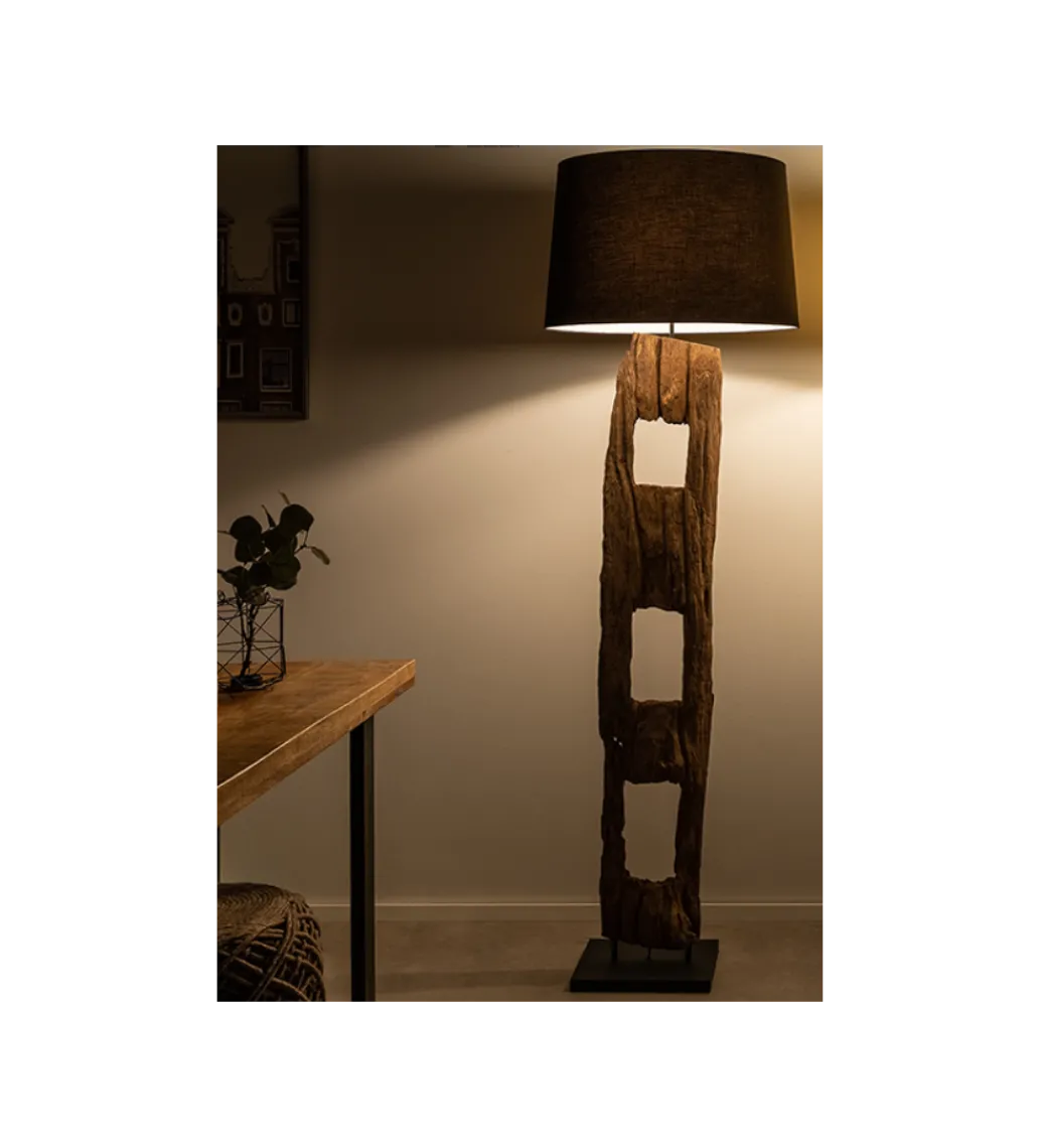 Lampa podłogowa BARRACUDA 177 cm czarna*Invicta Interior New